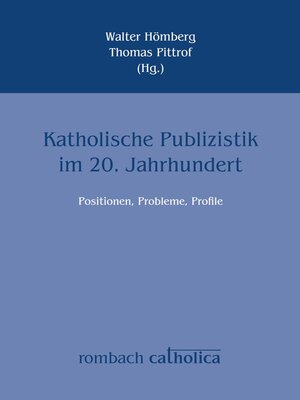 cover image of Katholische Publizistik im 20. Jahrhundert